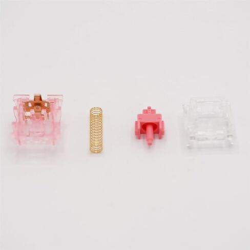 مفتاح KTT Strawberry V2 ، 5pin وردي خطي مفتاح مسبقًا مسبقًا للوحة المفاتيح الميكانيكية (الحجم: 70pcs) in Kuwait