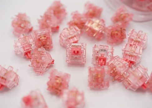 مفتاح KTT Strawberry V2 ، 5pin وردي خطي مفتاح مسبقًا مسبقًا للوحة المفاتيح الميكانيكية (الحجم: 70pcs) in Kuwait