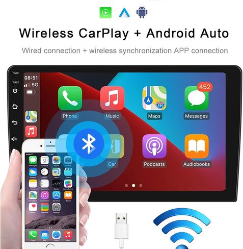 ستيريو راديو Car لـ Kia Sportage 2005-2010 Manual AC ، Android 13 ، 9 "IPS Touch Screen Upgrade Kit مع Car-Play و Android Auto ، GPS Navigation DSP SWC 5G WiFi Camera (8Core 8+256GB) in Kuwait