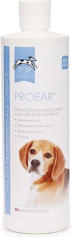 Top Performance Professional ProEar Medicated Pet Dog Cat Ear Cleaner Cleans & Reduces Odors(16 Ounce Bottle) in Kuwait