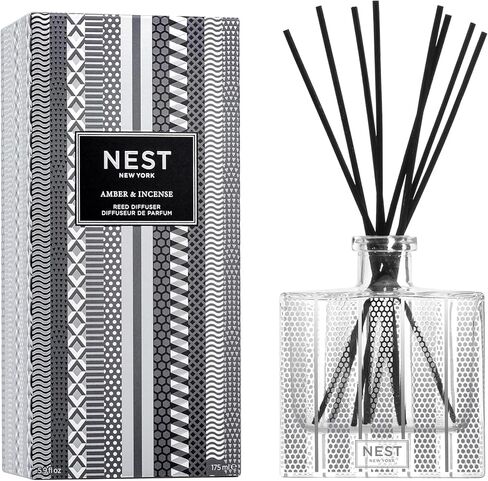NEST Fragrances Amber & Incense Reed Diffuser, 5 Fluid Ounces in Kuwait