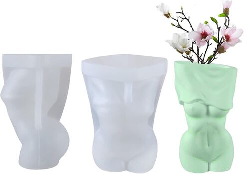 DIYBravo 3pcs Silicone Body Molds Human Thinker for Resin Polymore Clay, Unique Figure Ornament Mold for UV Epoxy Resin Casting Making Home Office Car Décor in Kuwait