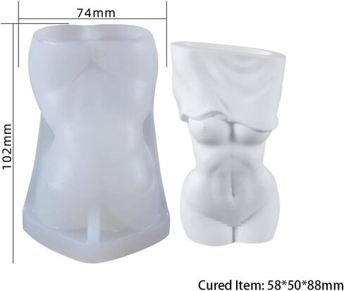 DIYBravo 3pcs Silicone Body Molds Human Thinker for Resin Polymore Clay, Unique Figure Ornament Mold for UV Epoxy Resin Casting Making Home Office Car Décor in Kuwait