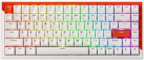 Compact TKL Mechanical Keyboard with Magnetic Switches and RGB 75 Percent Layout 84(Blue - Silent Switch) in Saudi Arabia