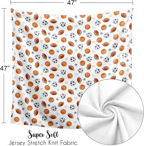 سويت جوجو ديزاينز، بطانية كلاسيكية للأولاد والبنات، بطانية قماط للرضع حديثي الولادة، خفيفة الوزن، جيرسي قابلة للتمدد، آمنة لاستقبال عربة الأطفال، طائرة جوية، سحاب، طيار الشمس، أحمر أبيض وأزرق in Kuwait