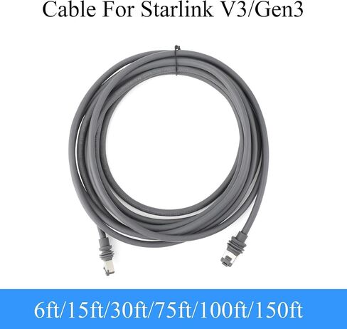 1PCS for Gen3/V3 Cat5e Extension Cable Ethernet Cable Plug and Play for Gen3/V3 Satellite Router(30ft) in Saudi Arabia