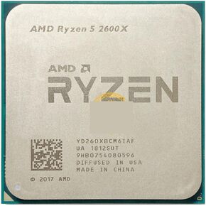 CPU Processor AMD Ryzen 5 2600X R5 2600X 3.6 GHz Six-Core Twelve-Thread CPU Processor YD260XBCM6IAF Socket AM4