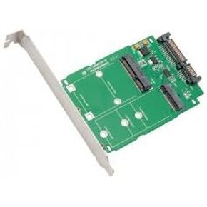 M.2 (NGFF) & mSATA SSD to SATA III with Standard & Low Profile Brackets