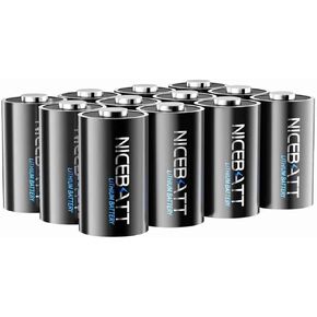 CR2 3V Lithium Battery, 1000mAh Long-Lasting for Range Finder and Cameras, CR15h270 CR 2 C2 3 Volt Batteries Cell, 12 Count