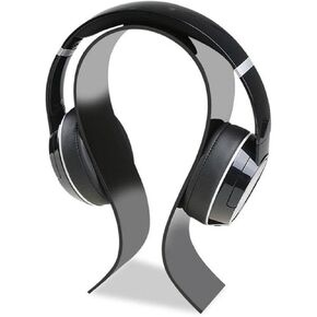 Headphone Stand Universal Headset Holder U Shape Headphone Stand Modern Acrylic Headphone Stand Gaming Headset Holder/Hanger, Extra Thick - Black Headset Holder