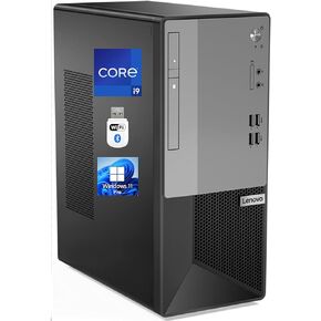 Lenovo V50T Gen 2 Desktop Tower, Intel i9-11900, 64GB RAM, 4TB NVMe SSD, DisplayPort, HDMI, VGA, DVD, Card Reader, AC Wi-Fi, BT,Windows 11 Pro, Black