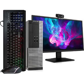 Dell Optiplex 7020 Desktop Computer PC, 3.20 GHz Intel i5 Quad Core Gen 2, 8GB DDR3 RAM, 2TB HDD Storage, Windows 10 Home, 20-inch LCD Monitor, 1080p Webcam, RGB Keyboard and Mouse, (Renewed)