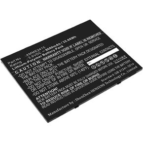 Synergy Digital Tablet Battery, Compatible with Zebra ET55 Tablet, (Li-pol, 3.8V, 8600mAh) Ultra High Capacity, Replacement for Zebra AMME2415 Battery