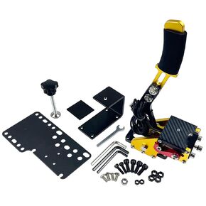 Llannder Gold Racing Game USB Handbrake 16bit Sim لألعاب سباق الكمبيوتر ، متوافقة مع G27 G29 G920 G923 T500 T300