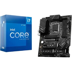 Bundle - Intel Core i7-12700K 12(8P+4E) Cores up to 5.0 GHz Unlocked LGA 1700 Desktop Processor with Integrated Graphics with MSI PRO Z790-P WiFi DDR4 Motherboard