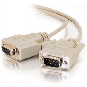 C2G 09453 DB9 M/F Serial RS232 Extension Cable, Beige (50 Feet, 15.24 Meters)