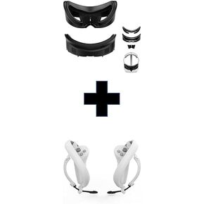 AMVR Face Cover for Pico 4 & AMVR Touch Controller Grip Strap VR Accessories for Pico 4