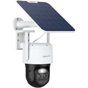 REOLINK TrackMix 4K+Solar Panel, Solar Security Cameras Outdoor with Auto Tracking, 360° Pan Tilt, 6X Hybrid Zoom, 4K Color Night Vision, Local Storage, Home Hub Compatible