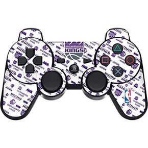 Skinit Decal Gaming Skin for PS3 Dual Shock Wireless Controller - Officially Licensed NBA Sacramento Kings History Logo Blast Design