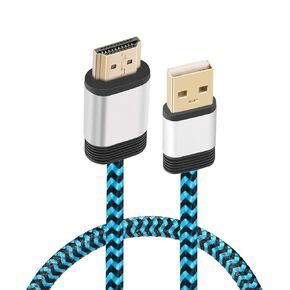 Yeebline USB to HDMI Charger Cable, [Aluminum Shell, Nylon Braided] USB 2.0 Type A Male to HDMI Male Charging Cable Converter Adapter Cord 0.5M