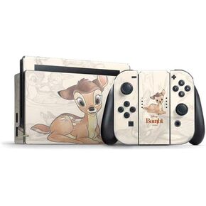 Skinit Decal Gaming Skin Compatible with Nintendo Switch Bundle - Officially Licensed Disney Bambi Thumper Character Pattern Design
