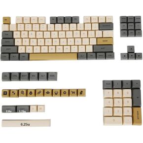 XDA Profile PBT Keycap Set 125 Dye Sublimation Compatible with Mechanical Keyboards with MX Compatible Switches