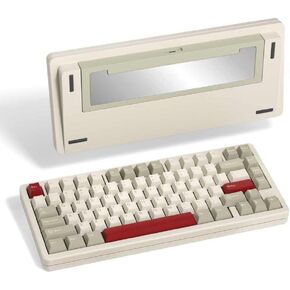 81 Key Cream Green 3-in-1 Aluminum Gasket Mechanical Keyboard Hot Swap Wireless Keyboard Compatible with PC(Black)
