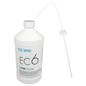 XSPC EC6 Translucent Premix PC Coolant (1000mL) with Filling Cap/Straw Bundle, Blood Red