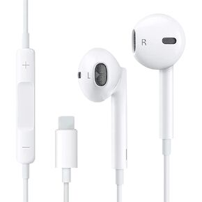 Headphones for iPhone，Stereo Noise Isolating Earphone Wired in-Ear Earbuds Built-in Microphone & Volume Control Compatible with iPhone 14/13/12/11 Pro Max/Xs/Xr/X/7/8 Plus