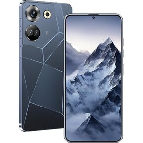 Unlocked Phone C20 PRO Android Cell Phone 8GB+256GB 13MP+50MP Camera, 6000mAh Large Battery, Unique Appearance Design, 4G Dual SIM (Black)