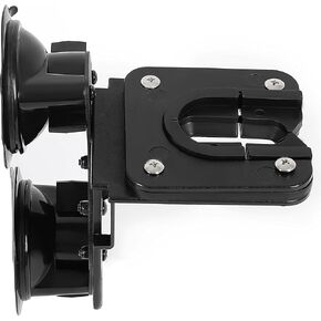 HECASA Tractor Glass Windshield Gun Holder Rack Adjustable, w/Enclosed Suction Cup Compatible with Tractor Cab Truck Combines and Sprayers
