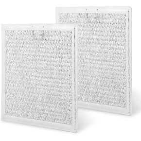 2PCS WB02X11534 AP5306190 Grease Filter 2309683 Compatible for GE for Samsung DE63-00666A Microwave Aluminum Mesh Filters Replacements AP5306190 PS4228252