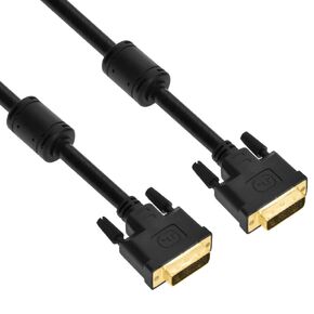 2M DVI-D رابط مزدوج الذكور/ذكر مع الفريت
