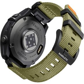 Compatible with Garmin Instinct Watch Bands - Tactical Military Rugged Nylon Sport Quick Fit 22mm Watch Band for Fenix E/8/7/6/5/Forerunner 965/955/945/935/745/Epix 2/Approach S70/S62/S60
