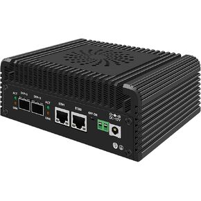 Mini Firewall Core I3 N305 Fanless,4 LAN Firewall Mini PC,2x10G SFP+ 2xi226-V 2.5G RJ45 LAN,WiFi Slot, 6*USB, 2*HDMI, 2* COM,No DDR5 No NVMe