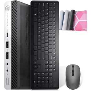 HP EliteDesk 800 G3 Mini High Performance Desktop Intel i7-7700 up to 4.20GHz 32GB New 512GB NVMe SSD Built-in AX200 Wi-Fi 6 BT Dual Monitor Support Wireless Keyboard and Mouse Win10 Pro (Renewed)