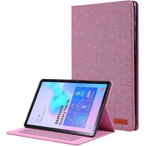Rotating stand tablet cover Slim Case Compatible with Samsung Galaxy Tab S6 (SM-T860/865) 10.5 Inch - Ultra-Thin Flip Fold Stand Cover with Auto Wake/Sleep | Soft TPU Back Cover Water-resistant tablet