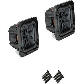 Kicker 44L7S84 Solobaric L7 8" Subwoofers Bundle - Dual 4-Ohm Voice Coils for wiring to a 1-ohm monoblock amplifier