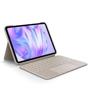 Logitech Combo Touch iPad Pro 11-inch (M4)(2024) Keyboard Case - Detachable Backlit Keyboard with Kickstand, Comfortable Typing, Multi-use Mode - Sand (Renewed)
