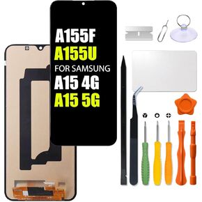 Replacement for Samsung Galaxy A15 4G | 5G LCD Screen INCELL for Samsung A155F A155M A156U A156U1 LCD Screen Touch Internal Digitizer Display Assembly with Repair kit