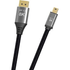 DisplayPort 1.4 to MIni DP Cable, Bi-Directional Displayport to Mini Displayport Cable for Gaming Monitor Laptop