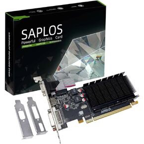 Radeon HD 5450 2GB Graphics Card, GDDR3 64-bit, HDMI DVI VGA, Low Profile, PCI Express x16, DirectX 11, Video Card PC, Computer GPU, Support 2 Monitors