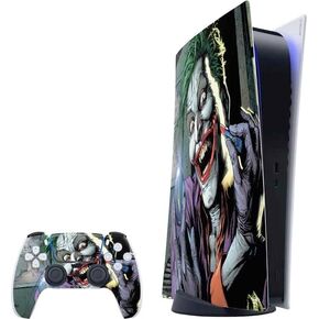 Skinit Decal Gaming Skin Compatible with PS5 Digital Edition Bundle - Officially Licensed The Dark Knight Joker Design