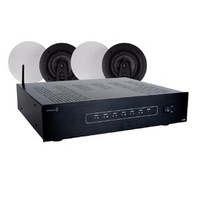 Dayton Audio Whole Home Audio System – 8-Zone DAX88 Matrix Amplifier with 6 Pairs of 6.5" in-Ceiling Speakers – Multi-Room Wi-Fi Audio Controller with App Control and High-Power Amp