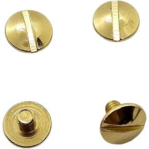 Polished Gold-Plated Grip Screws for Beretta 92 Series - Fits 92, 92F, 92G, FS, 92SB, 96, M92, and M9 Models