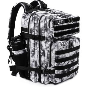 LHI Military Tactical Backpack for Men and Women 45L Army 3 Days Assault Pack Bag Large Rucksack with Molle System