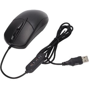Heated Mouse, ABS 1600DPI 3 Levels Adjustable Wired Heating Mouse, Hand Warmer for OS X System Desktop Laptop