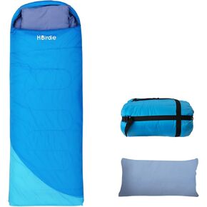 Adult Sleeping Bag with Pillow Comfortable Durable & Waterproof Lightweight for Adults Kids Spring Summer Autumn 3 Seasons Travel Camping Outdoor