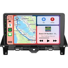 Car Radio Stereo for Honda Accord 2008 2009 2010 2011 2012,Wireless Carplay & Android Auto 10.1 Inch IPS HD Touch Screen Car Radio HiFi WiFi FM/AM/RDS Radio/Steering Wheel Control GPS Navigation