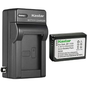 Kastar 4-Pack Battery and AC Wall Charger Replacement for Samsung BP-1030 BP1030, ED-BP1030, BP-1130 BP1130, ED-BP1130 Battery, Samaung BC-1030 BC1030, BC-1030b BC1030b Charger